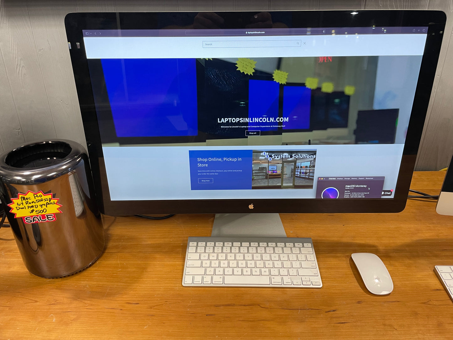 Mac Pro Cylinder with 24" Cinema Display