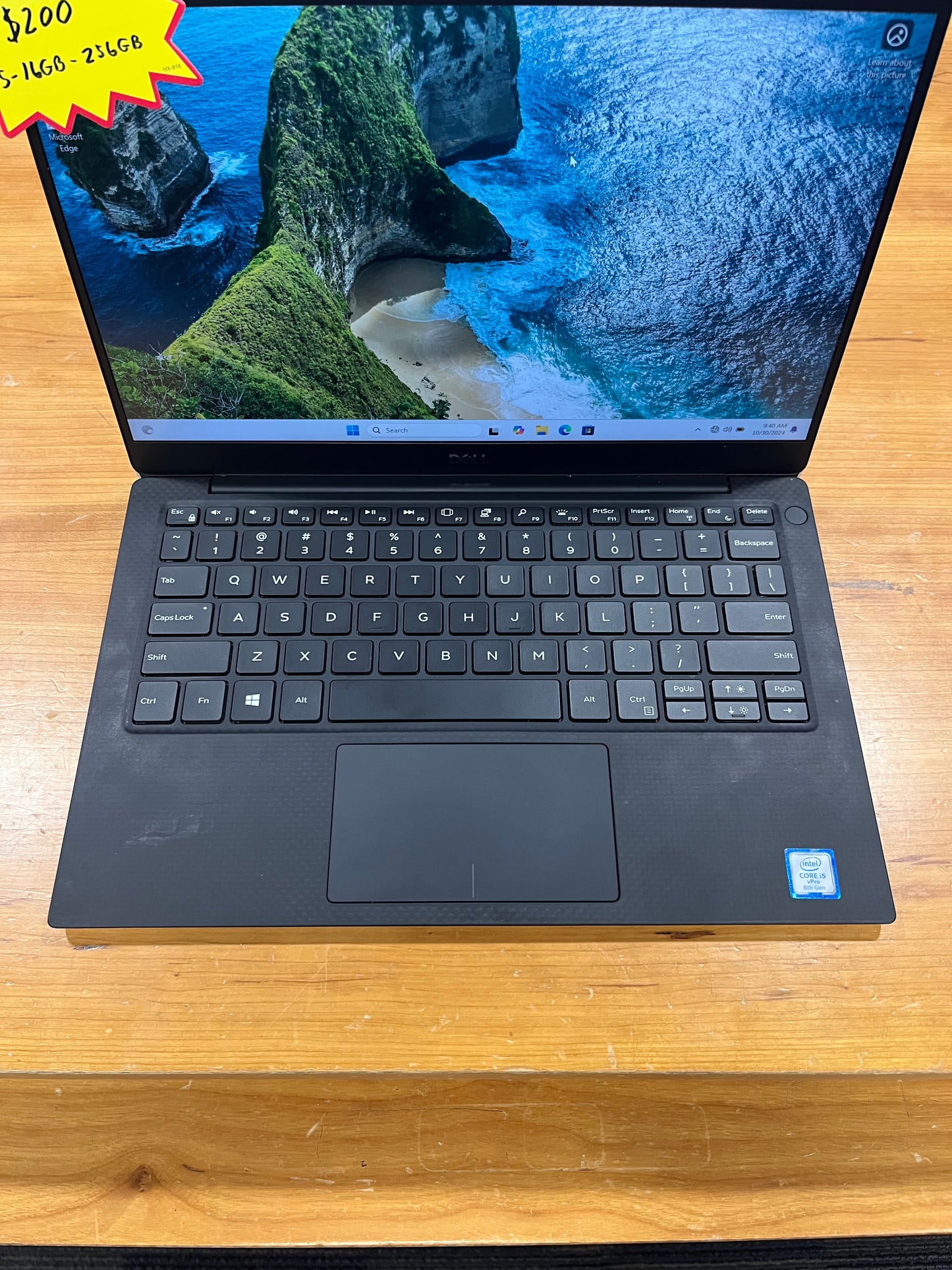 Dell XPS 13 9380, Core i5 (8th Gen), 16 GB Ram, 256 GB SSD, Windows 11 Pro