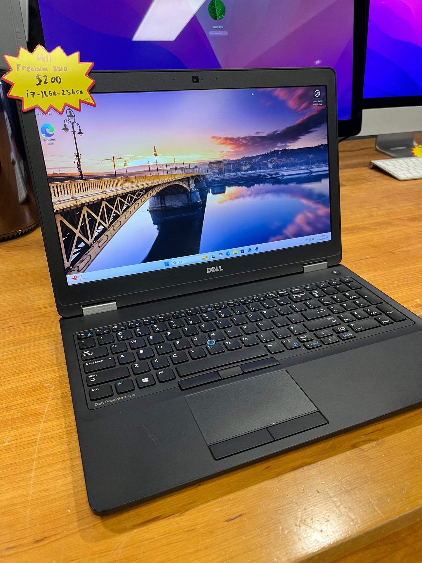 Dell Precision 3510, Core i7, 16 GB Ram, 256 GB SSD, Windows 11 Pro