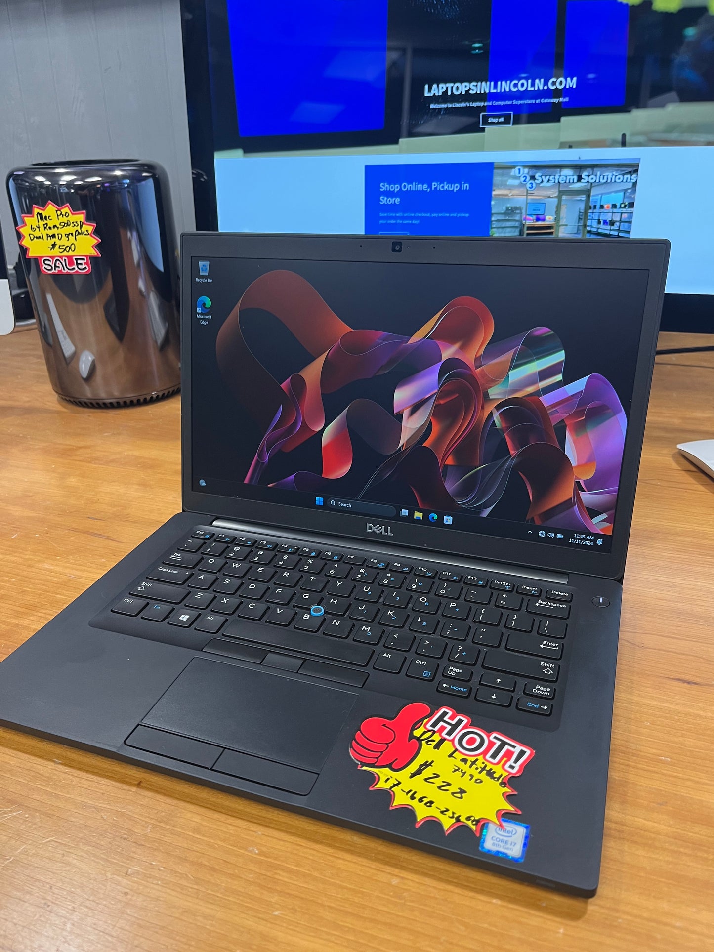 Dell Latitude 7490, Core i7, 16 GB Ram, 256 GB SSD, Windows 11 Pro