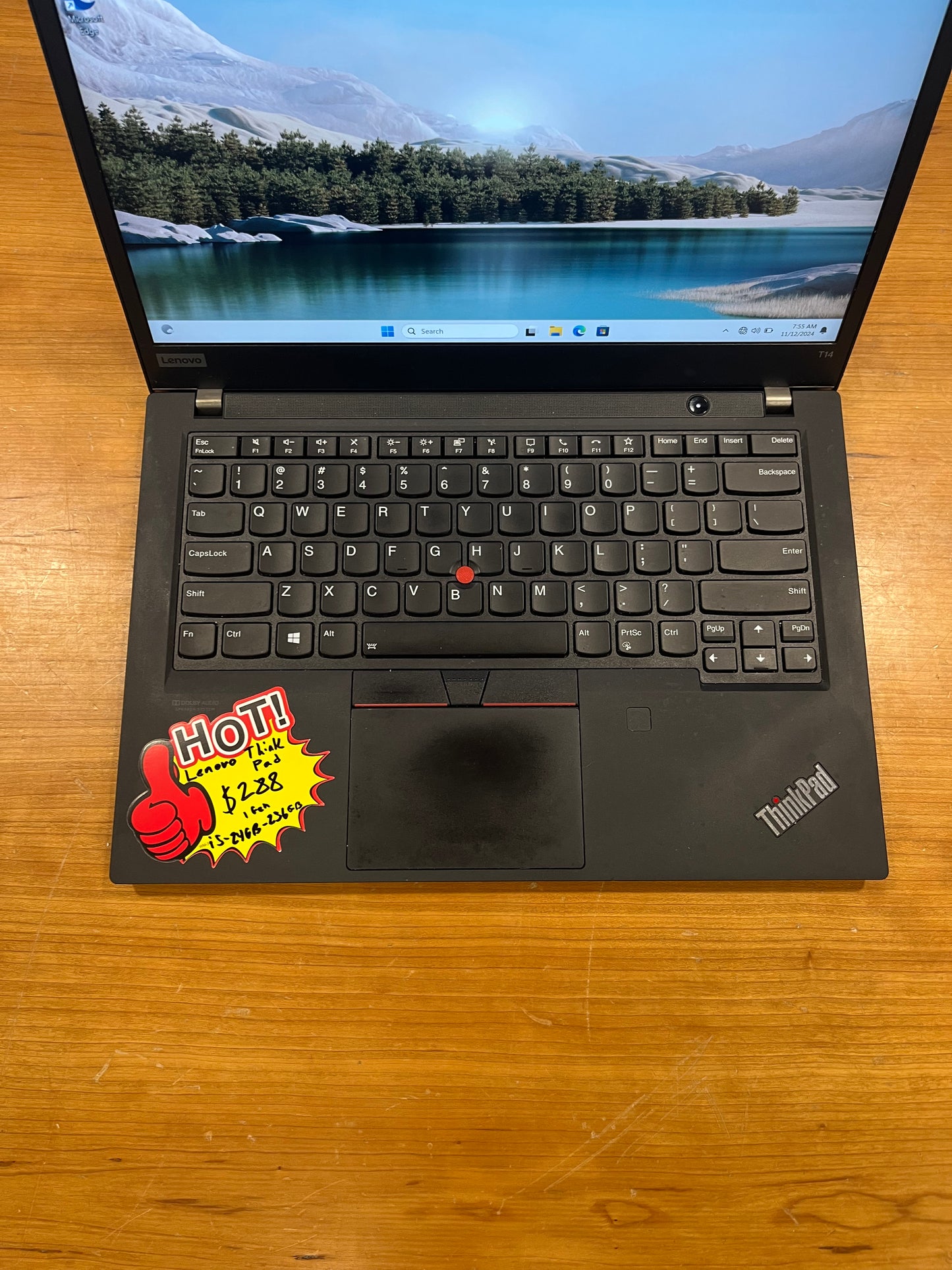 Lenovo ThinkPad T14, Core i5 (10th Gen), 24 GB Ram, 256 GB SSD, Windows 11 Pro