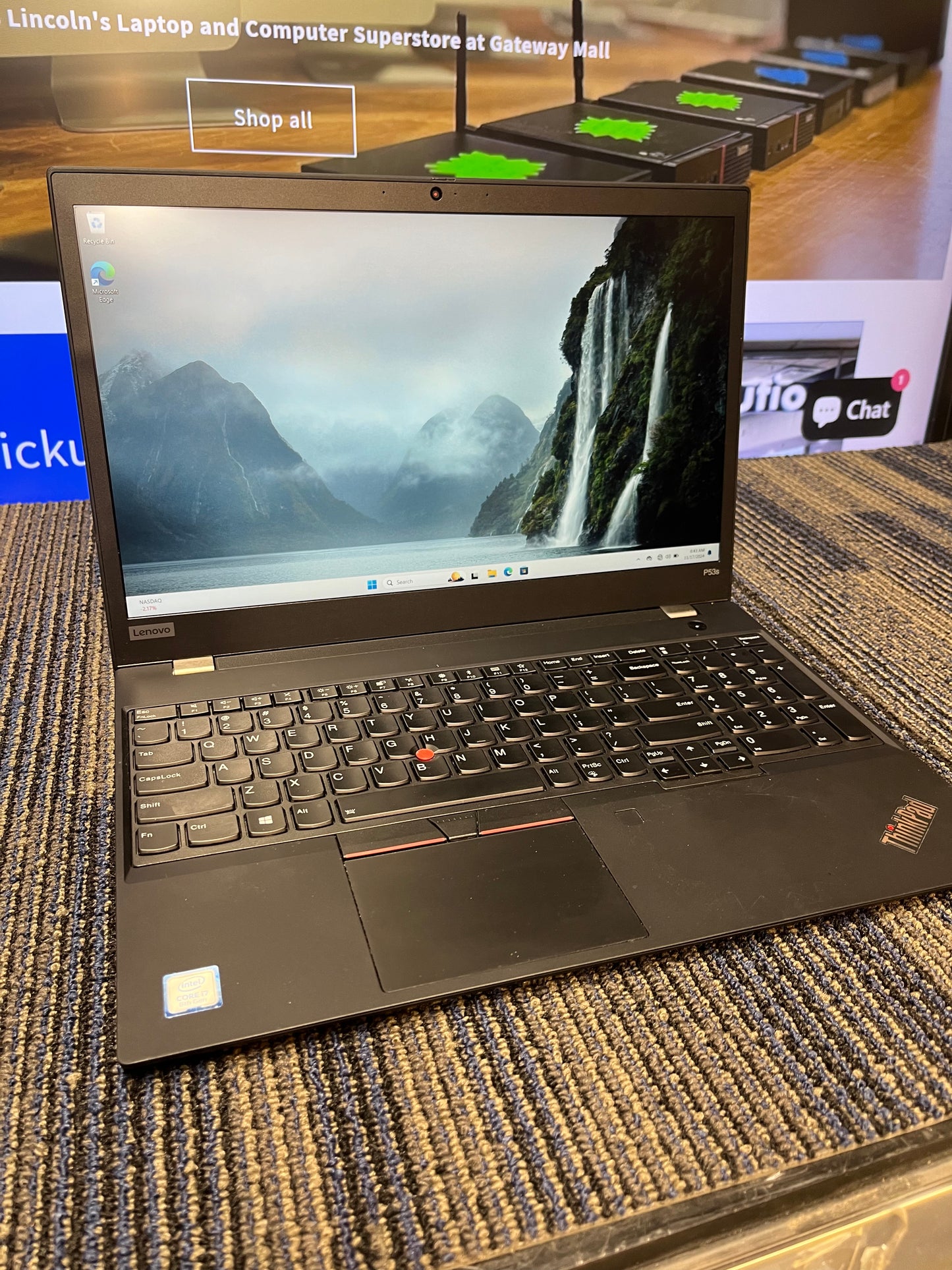 Lenovo P53s, Core i7 - 8565u, 16 GB Ram, 256 GB SSD, Windows 11 Pro